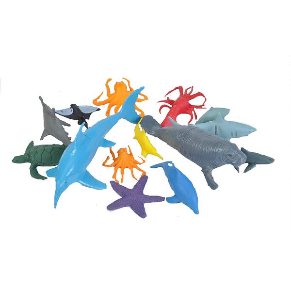 MuzeMerch - Ocean Toy Bucket set of Aquatic Figurines