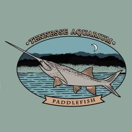 Tennessee Aquarium Mens Paddlefish Tee