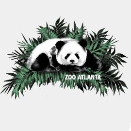 Ladies Zoo Atlanta Panda Watercolor Tee