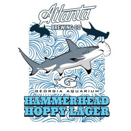 Hammerhead Hoppy Lager Pint Glass - Georgia Aquarium Logo