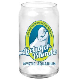 Grey Sail Brewing & Mystic Aquarium Beluga Blonder Glass Can - Mystic Aquarium
