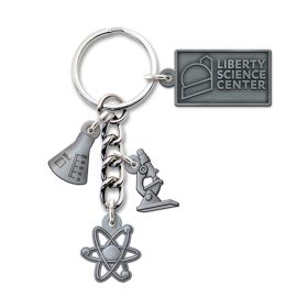 Liberty Science Center Pewter Science Keychain