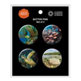 California Academy of Sciences Hope for Reefs Button Set