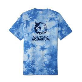 Oklahoma Aquarium Shark Logo Tie Dye T-Shirt