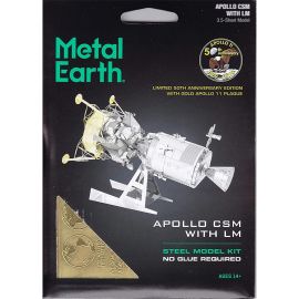 3D Metal Model Kit - Apollo CSM with Lunar Module