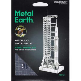 3D Metal Model Kit - Apollo Saturn with Gantry