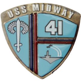 USS Midway Shield Collectors Pin