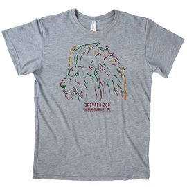 Brevard Zoo Drawn Lion T-Shirt