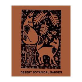 Desert Botanical Garden Letterpress Coyote T-Shirt