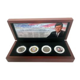 Four-piece Gold JFK Presidential Coin Collection (Boxed)