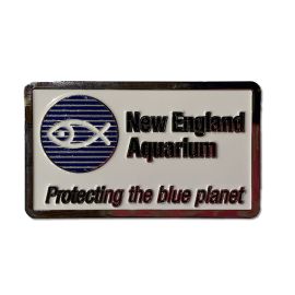 New England Aquarium Enamel Magnet