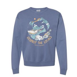 Seattle Aquarium Respect the Locals Crewneck Sweatshirt
