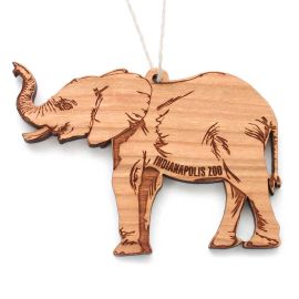 Indianapolis Zoo African Elephant Wood Ornament