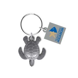 Texas State Aquarium Pewter Turtle Keychain