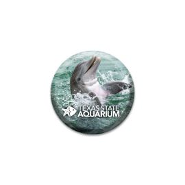 Texas State Aquarium Dolphin Glass Dome Magnet