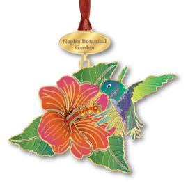 Naples Botanical Garden Hummingbird & Flower Ornament