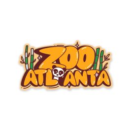 Zoo Atlanta Retro Panda 2D Magnet