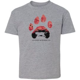 Paw Print Tiger Youth Tee - Cleveland Metroparks Zoo