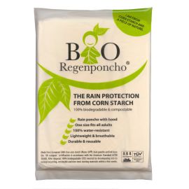 Biodegradable and Compostable Rain Poncho