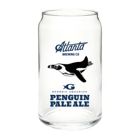 Penguin Pale Ale Glass Can - Georgia Aquarium Logo