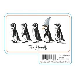 Be Yourself Penguin Vinyl Sticker