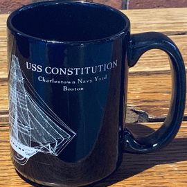 USS Constitution Line Drawing Mug