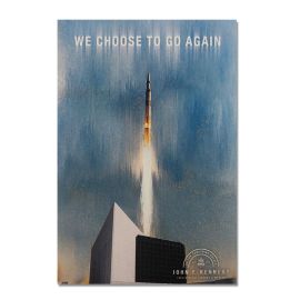 ''We Choose To Go Again'' Space Shuttle Magnet - JFK Library
