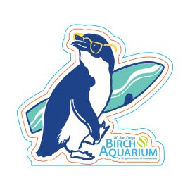 Birch Aquarium Little Blue Penguin in Sunglasses Vinyl Sticker