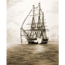 USS Constitution 18'' x 24'' Print (Unmatted, Unframed)