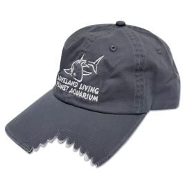 Grey Shark Bite Ballcap Hat - Living Planet Aquarium