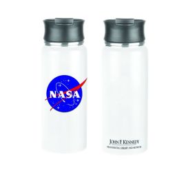 JFK NASA White Travel Mug