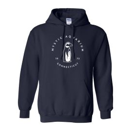 Adult Hooded Fleece Penguin Sweatshirt - Mystic Aquarium