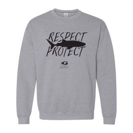 Adult Crewneck Sweatshirt Respect Protect - Georgia Aquarium