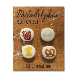 Philly Icon Button Set - Independence Visitor Center