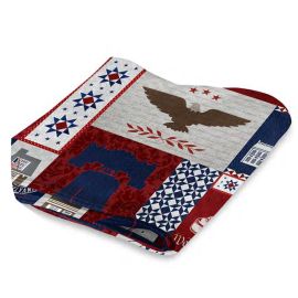 Philly Patriotic Quilt Throw Blanket - Independence Visitor Center
