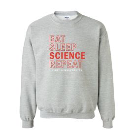 Liberty Science Center Eat Sleep Science Crewneck Sweatshirt