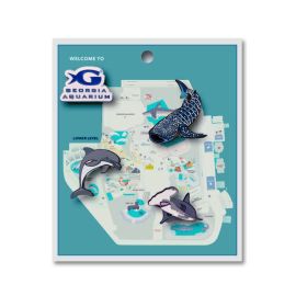 Georgia Aquarium Collectible Enamel Pin Set