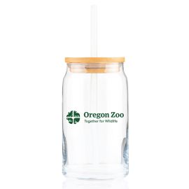 Oregon Zoo Lidded Can Glass