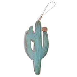 Saguaro Cactus Copper Verdigris Ornament