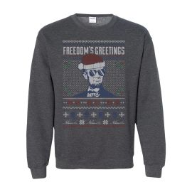 Fleece Crew Ugly Sweater Freedom's Greetings