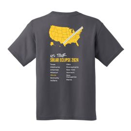 Adler Planetarium Solar Eclipse US Tour Youth T-Shirt