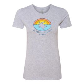 The Maritime Aquarium Sunset Turtle Ladies T-Shirt