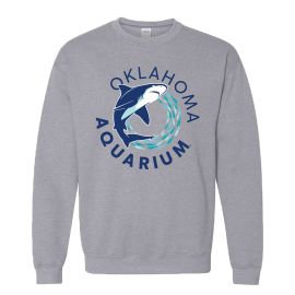 Oklahoma Aquarium Shark Logo Crew Sweatshirt