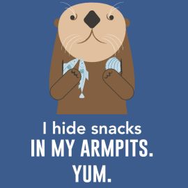 Sea Otter Snacks T-shirt -Seattle Aquarium