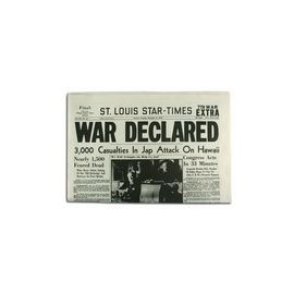 War Declared Newspaper