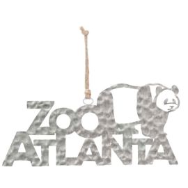 Stainless Steel Zoo Atlanta Panda Ornament