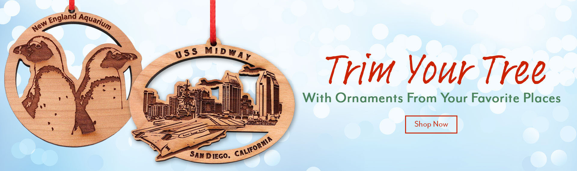 Trim your Tree with our Souvenir Christmas Ornaments
