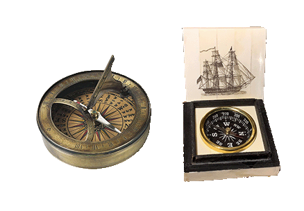 compass and historical gifts